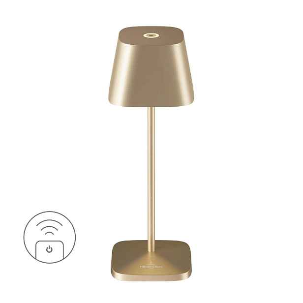 Villeroy & Boch Nabíjecí LED lampička do exteriéru / interiéru Neapel Micro, 20 cm, brushed gold 97267