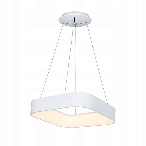 Závěsná Led lampa bílá moderní čtvercová 50 cm do obývacího pokoje 4000K Milagro
