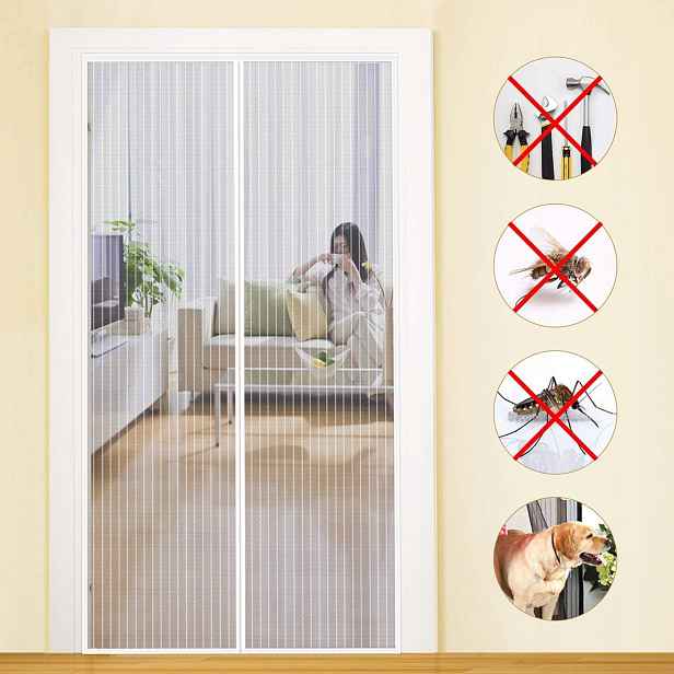 Moskytiéra na dveře 110x220, síť proti hmyzu