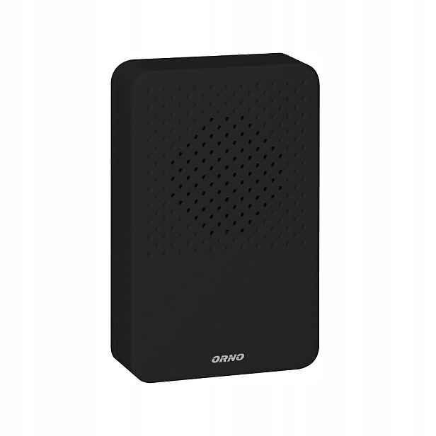 2x Elektronický Drátový Zvonek Orno Lark Maxi Ac Černý ON-DP-MR-16B