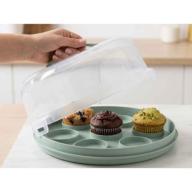 Dóza na dort a muffiny Excellent 25x14 cm, mix barev