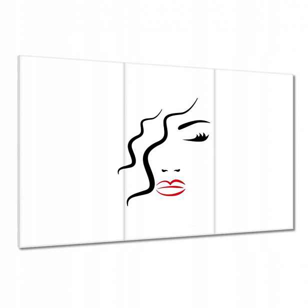 Obrazy 120x80 Žena Červené rty
