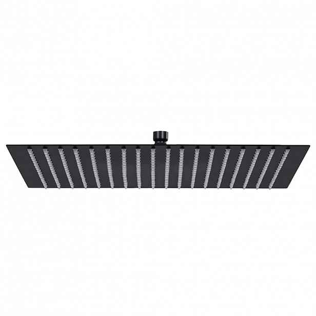 vidaXL Dešťová sprchová hlavice nerezová ocel 50x50 cm čtvercová černá