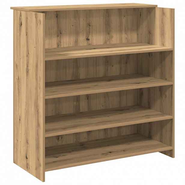vidaXL Recepční stůl dub artisan 100x50x103,5 cm kompozitní dřevo