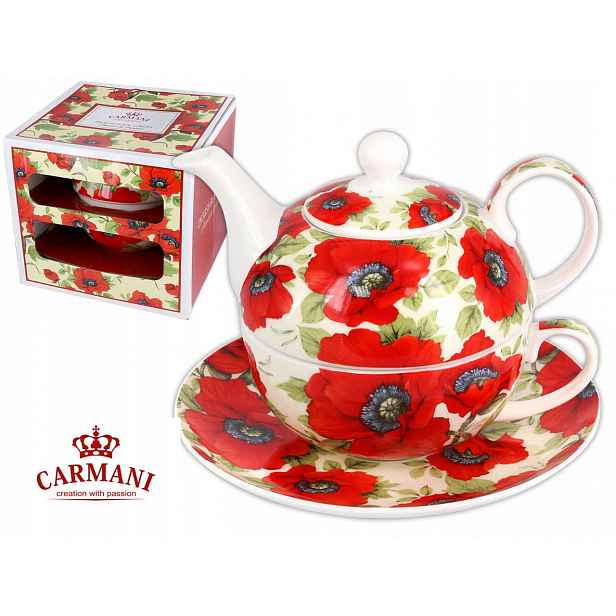 Zázvor s šálkem a podšálkem – porcelánový čaj pro jednu maminku – Carmani