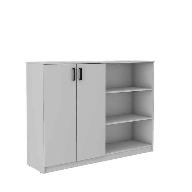 MASSENO KOMODA MALTESA, 160/117/44 cm s 2 dvířky, šedá