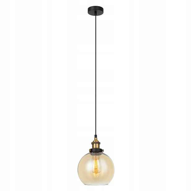 Závěsná lampa Italux Cardena industriální černá