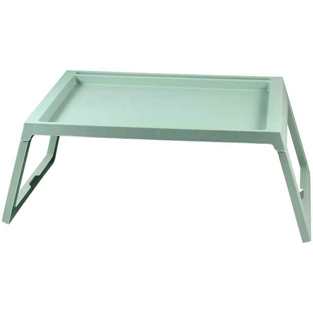 DIHOME DI4246 Servírovací stolek do postele plastový, 54,4x35,7x26,3cm, zelená
