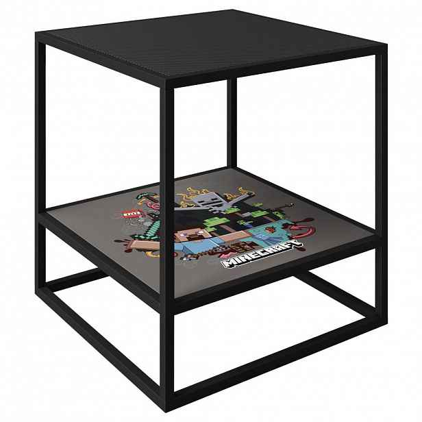 Minecraft ODKLÁDACÍ STOLEK, černá