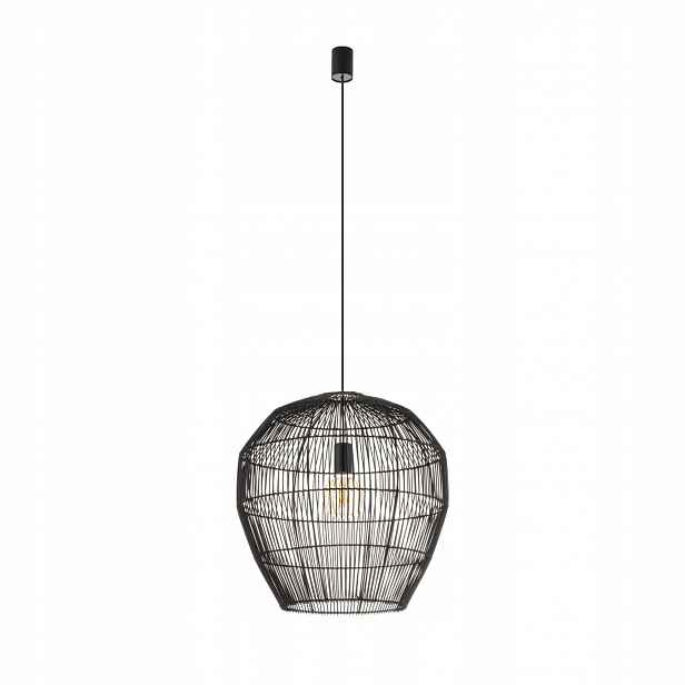 Černá závěsná lampa Haiti nad jídelní stůl Nowodvorski