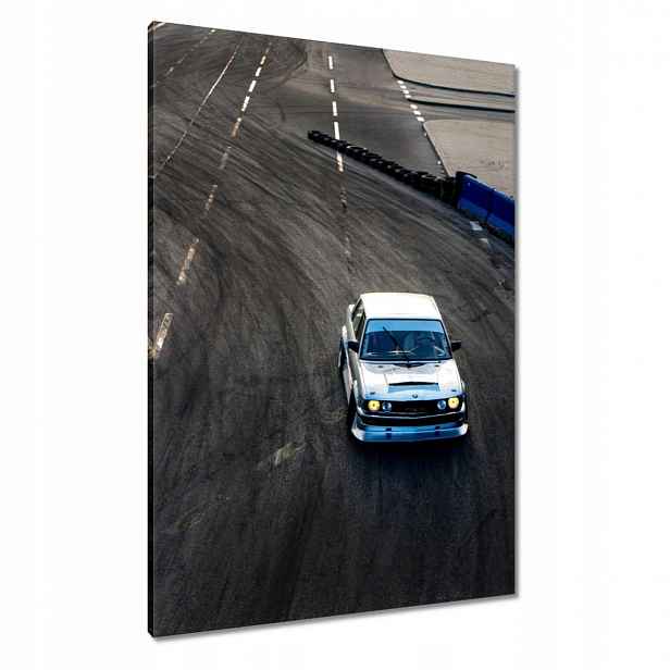 Obrazy 70x100 Bílé sportovní auto