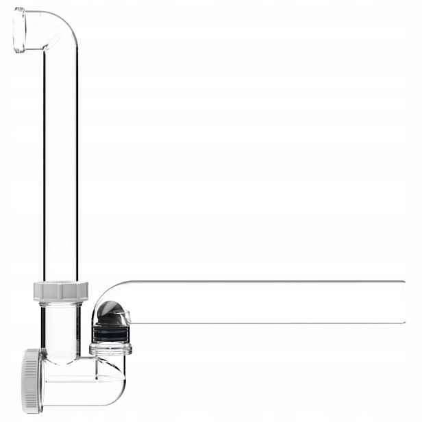 Sifon na kondenzát horizontální DN40x5/4'' s vodním uzávěrem a blokádou pachů