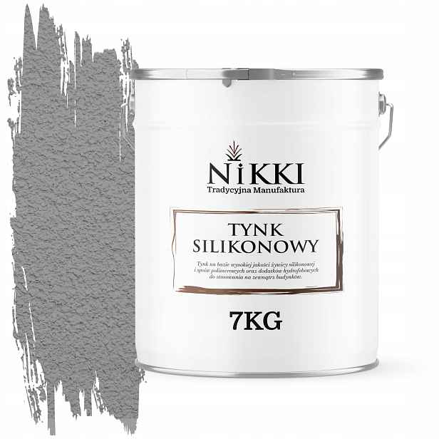 Silikonová Fasádní Omítka Šedá Platinová F264 7KG Granulace 1.0mm