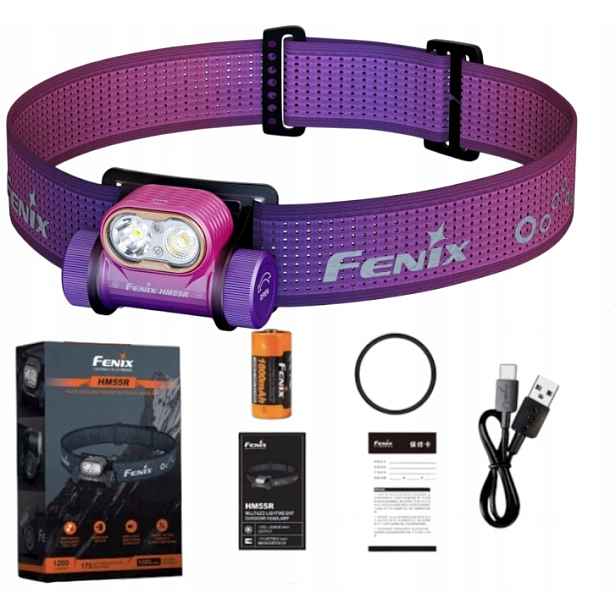 Čelovka Fenix HM55R nebula 1200 lm 175 m Led bílá červená Usb-c