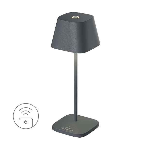 Villeroy & Boch Nabíjecí LED lampička do exteriéru / interiéru Neapel Micro, 20 cm, anthracite 97261