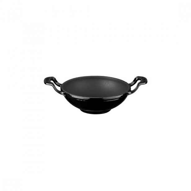 Wok kulatý, 16 cm, litina, černá - značka LAVA