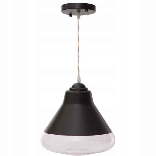 Závěsná lampa, černá, Ø 25 cm