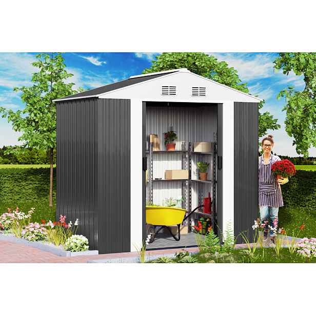 Zahradní domek D0741 antracit Dekorhome