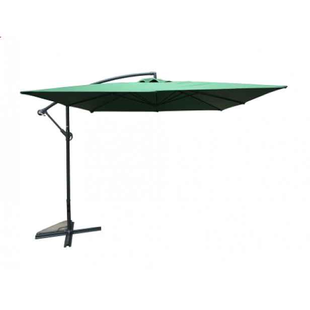Rojaplast 8080 Čtvercový slunečník boční zelený 270 x 270 cm