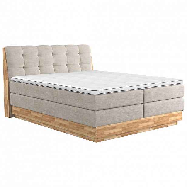 POSTEL BOXSPRING, 160/200 cm, krémová