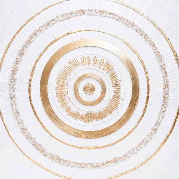OBRAZ, abstraktní, 82/82/4,5 cm