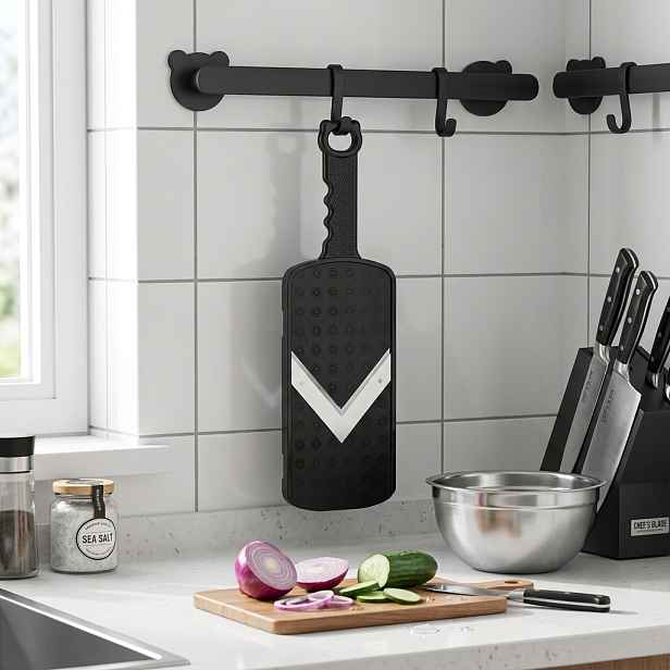 TEMU Nově vylepšený design ve tvaru medvěda, dostupný ve třech barvách (černá/bílá/zelená). Tento ruční kroušeč a kráječ má ultra jemné 1-milimetrové