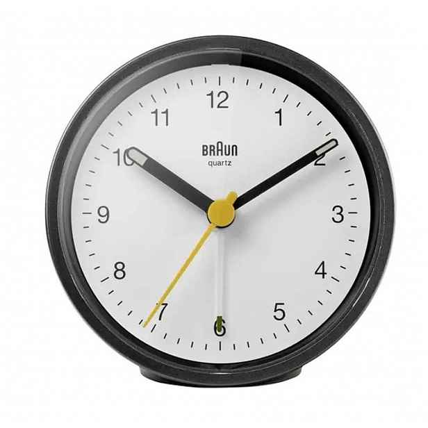Braun - Analogový budík BC12, černá/bílá 4007218670496
