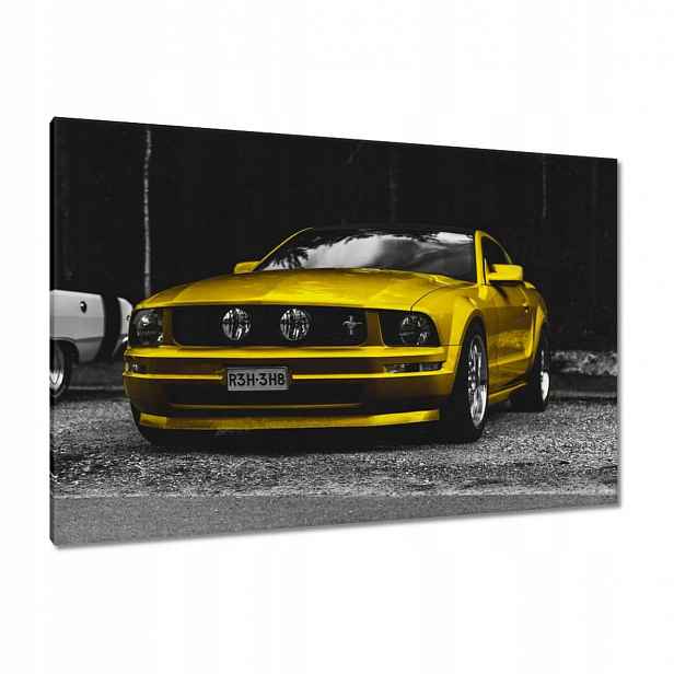 Obrazy 120x80 Žlutý Ford Mustang