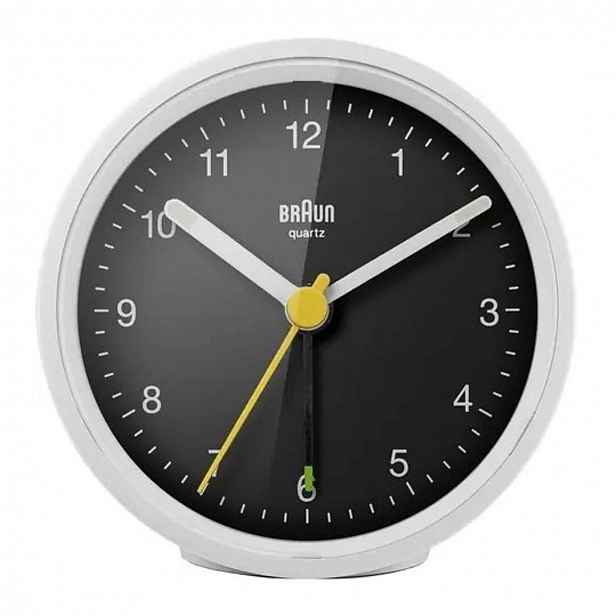 Braun - Analogový budík BC12, bílá/černá 4007218670502