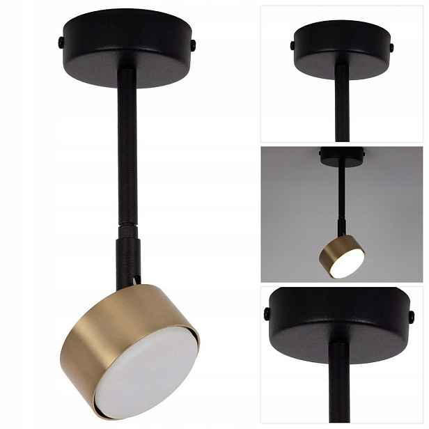 Černá reflektorová lampa Nemo M s možností nastavení nad stůl Sigma Lighting