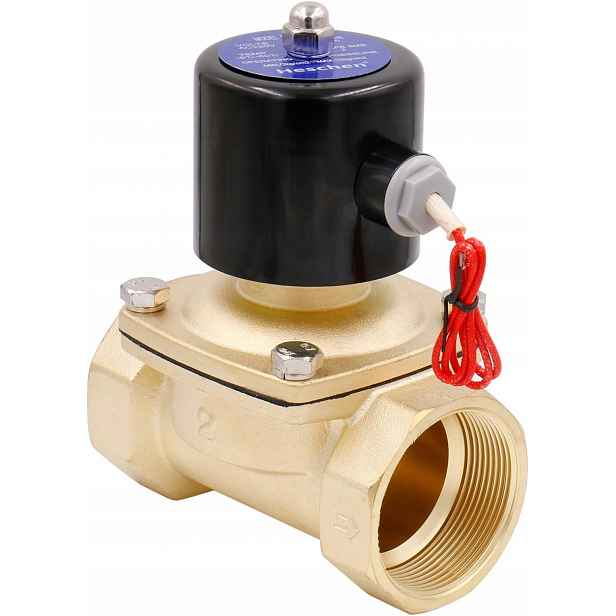 Elektrický mosazný elektromagnetický ventil, 2W-500-50, PT2", AC220V