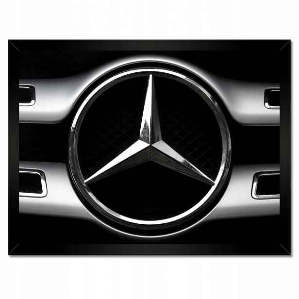 Plakáty v rámu 40x30 Mercedes Černobílé Bw