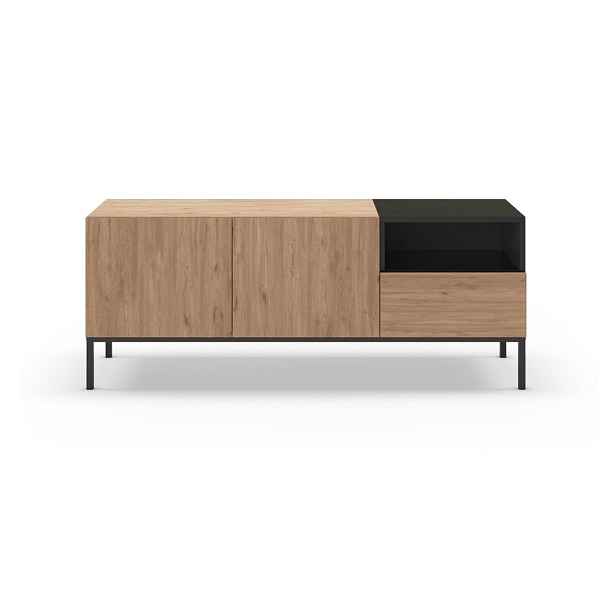 TV stolek v přírodní barvě 140x55 cm Cailin – Marckeric