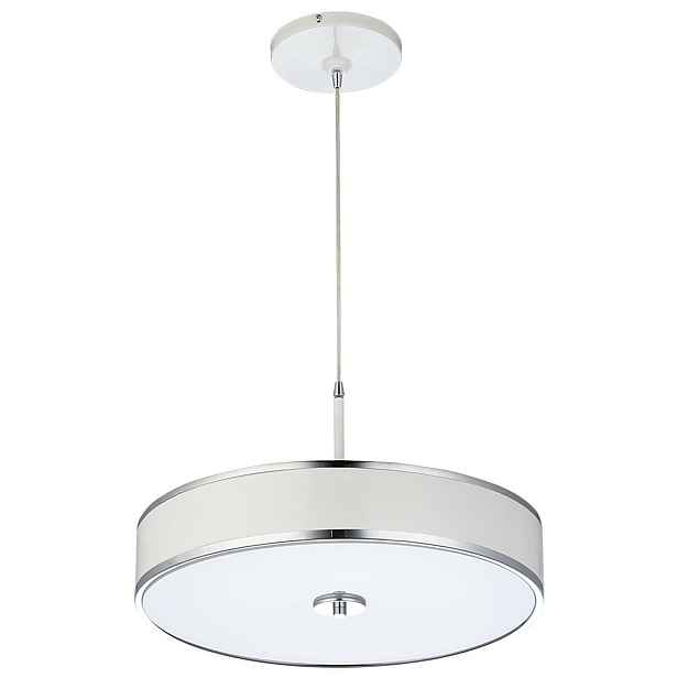Závěsná lampa Jazz Bílá Stříbrná 5xE14 48 cm Stropní Svítidlo do pokoje Domov