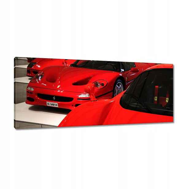 Obrazy 100x40 Červené Ferrari