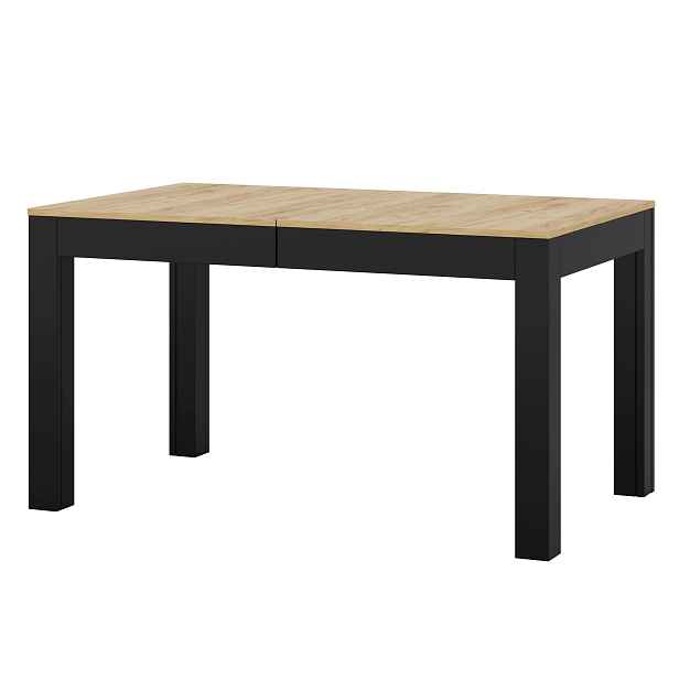 Szynaka Rozkládací jídelní stůl Jord 140/260 cm dub Craft/černý