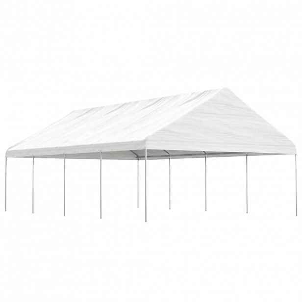 vidaXL Altán se střechou bílý 8,92 x 5,88 x 3,75 m polyethylen