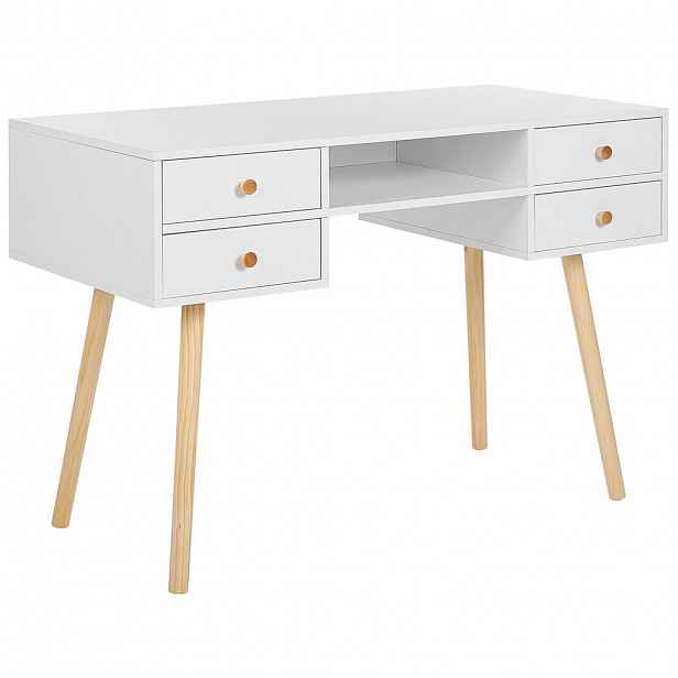 Beliani PSACÍ STŮL bílý 110/55/78 cm Levin