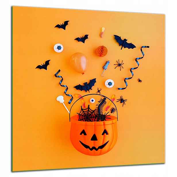 Skleněná Ochranná Deska Panel Lepidlo 60x65 Halloween