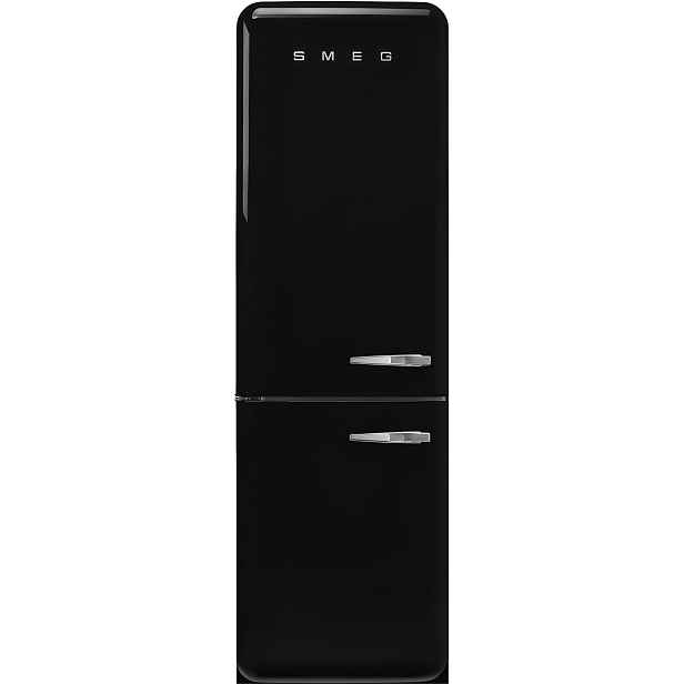 Smeg Lednice s mrazákem dole 50´s Retro Style, FAB32L, 234l/97l, levostranné otv., 196x6, černá FAB32LBL6