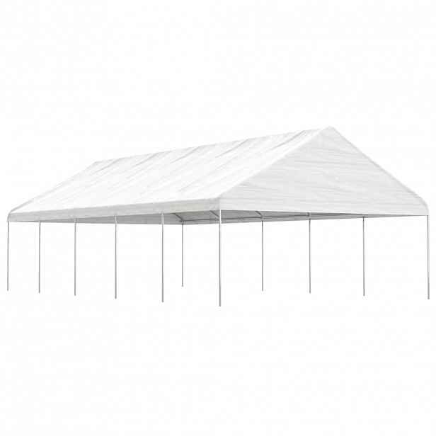 vidaXL Altán se střechou bílý 11,15 x 5,88 x 3,75 m polyethylen