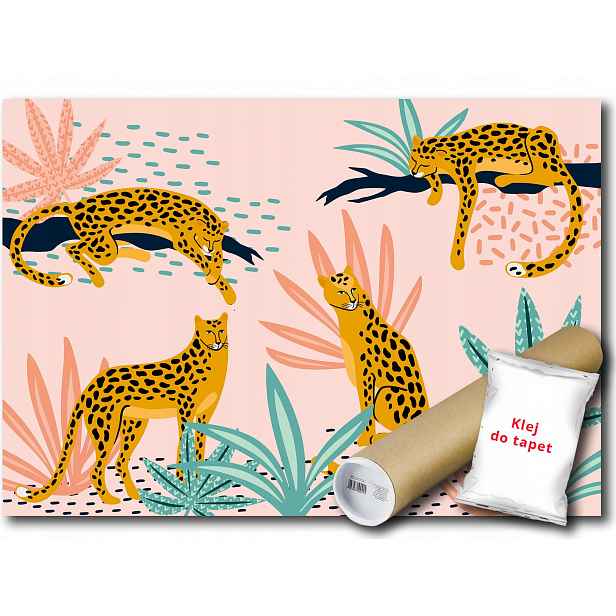 Vinylová fototapeta Leopardí kočka džungle 152x104
