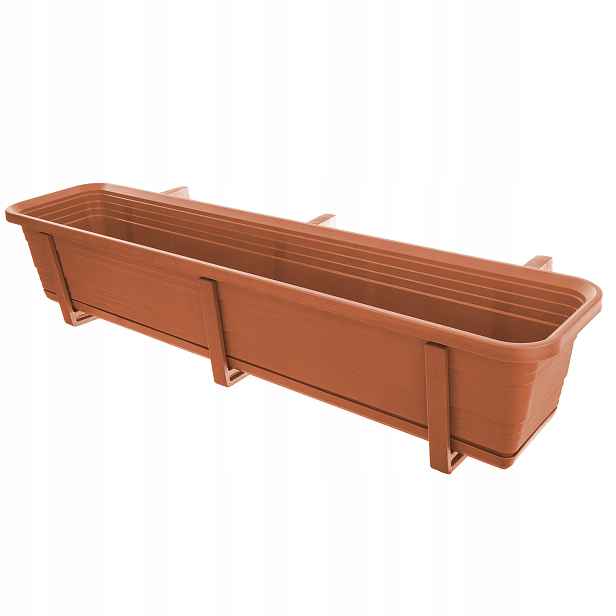 Balkonový Květináč Truhlík Květináč 80cm S Uchy A Stojanem