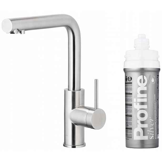 Kfa Kuchyňská baterie Duero Pure Basic, nerezová ocel filtr Profine Silver Small