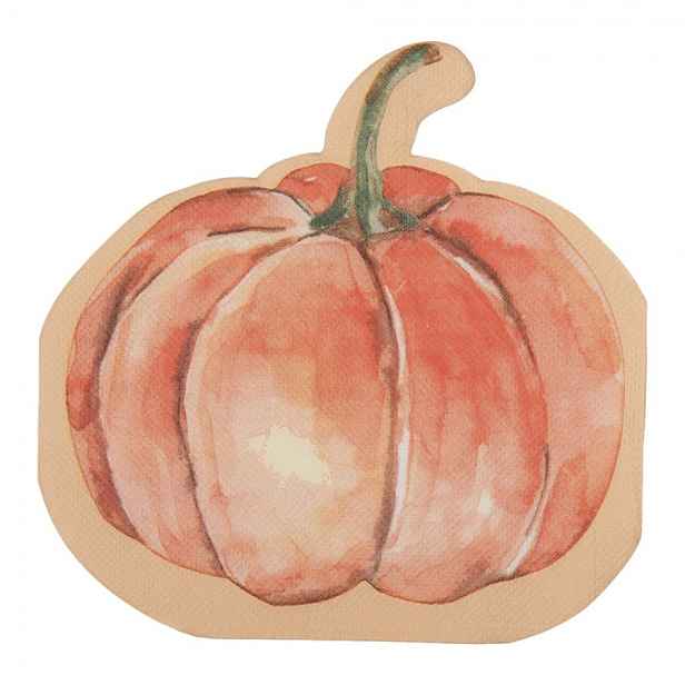 Papírové ubrousky ve tvaru dýně Pumpkin - (20ks) Clayre & Eef