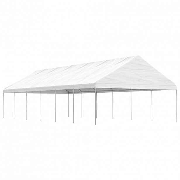 vidaXL Altán se střechou bílý 13,38 x 5,88 x 3,75 m polyethylen