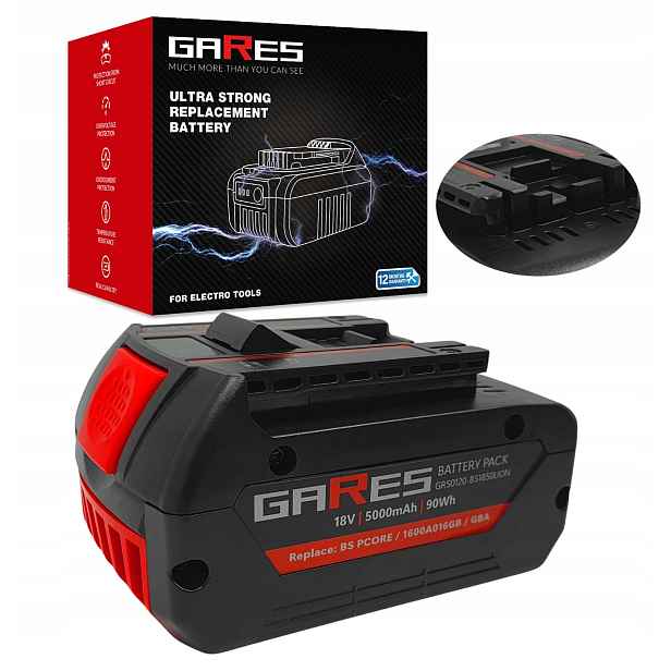 Akumulátor Gares pro Bosch Gba 1600A02149 1600A002U5 Professional 18V 5Ah