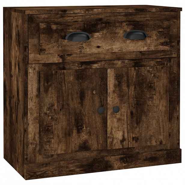 vidaXL Příborník kouřový dub 70 x 35,5 x 67,5 cm kompozitní dřevo