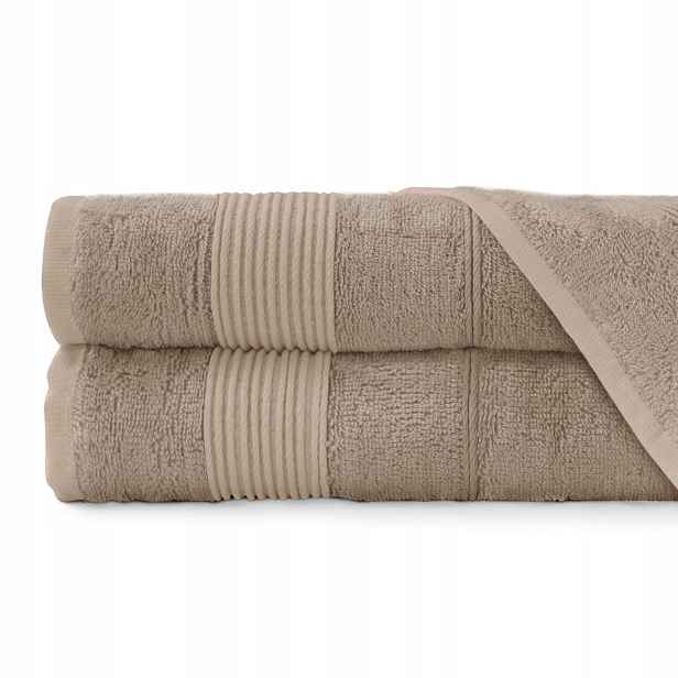 2x Bambusová osuška 70x140 Koupelová Antialergická Cappuccino 500g/m2
