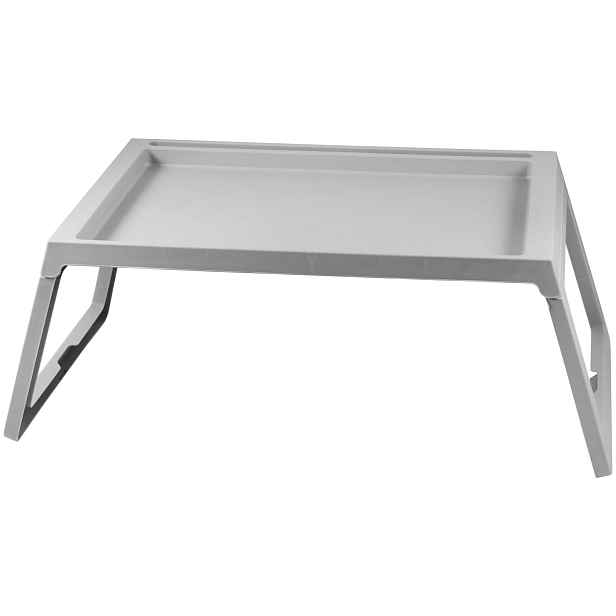 DIHOME DI2464 Servírovací stolek do postele plastový, 54,4x35,7x26,3cm, šedá